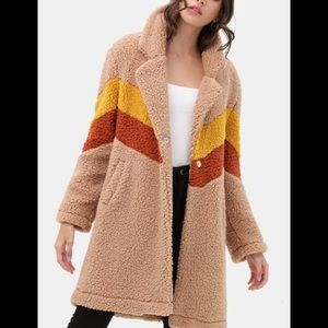 Teddy bear Striped Coat